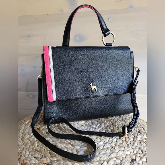 Unique Martine Sitbon "Black" Structured Colorblock Bag - Picture 14 of 14